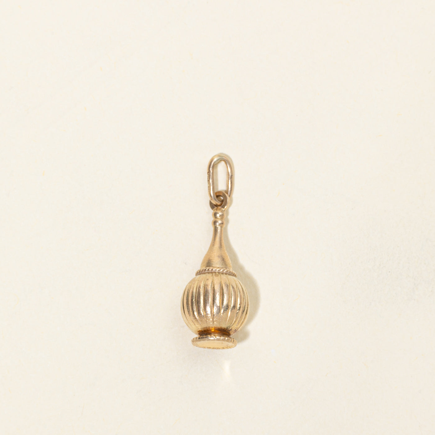 10k Yellow Gold Chianti Wine Bottle Charm