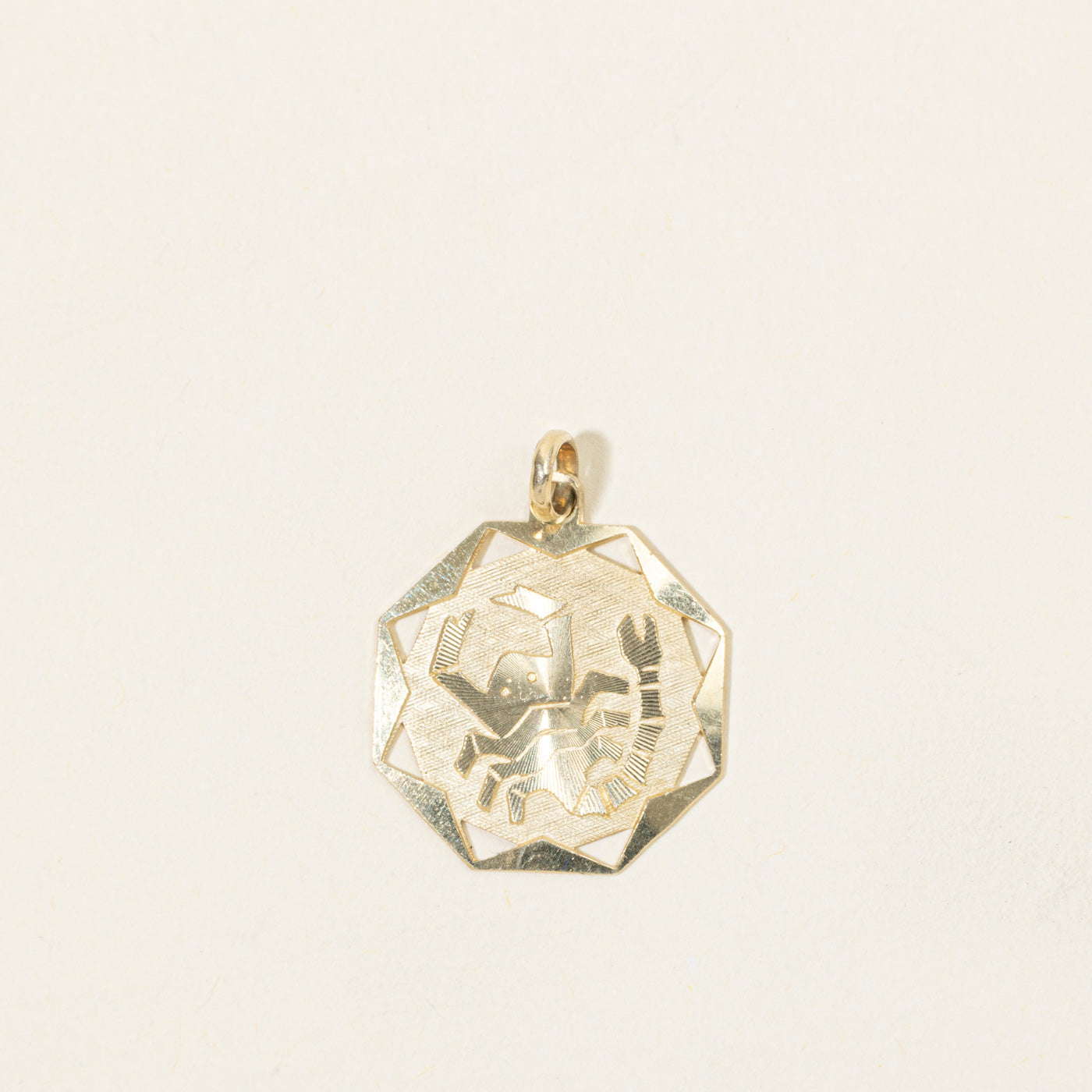 10k Yellow Gold Scorpio Zodiac Charm