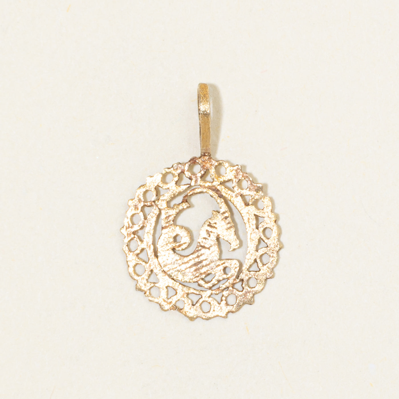 10k Yellow Gold Capricorn Zodiac Charm