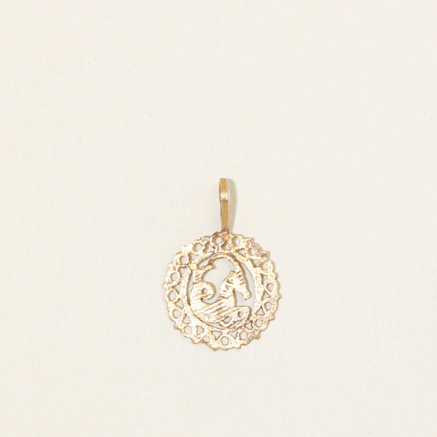 10k Yellow Gold Capricorn Zodiac Charm
