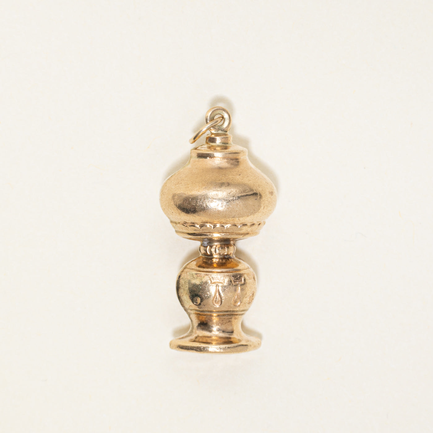 1973 London 9k Yellow Gold Lamp Charm