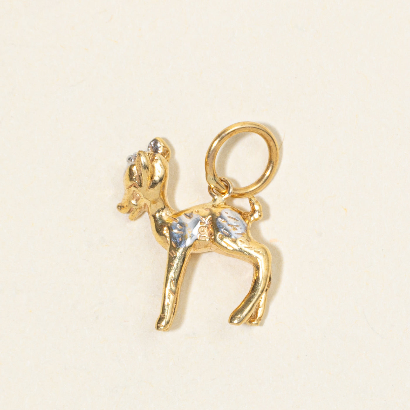 10k Yellow Gold Bambi Charm