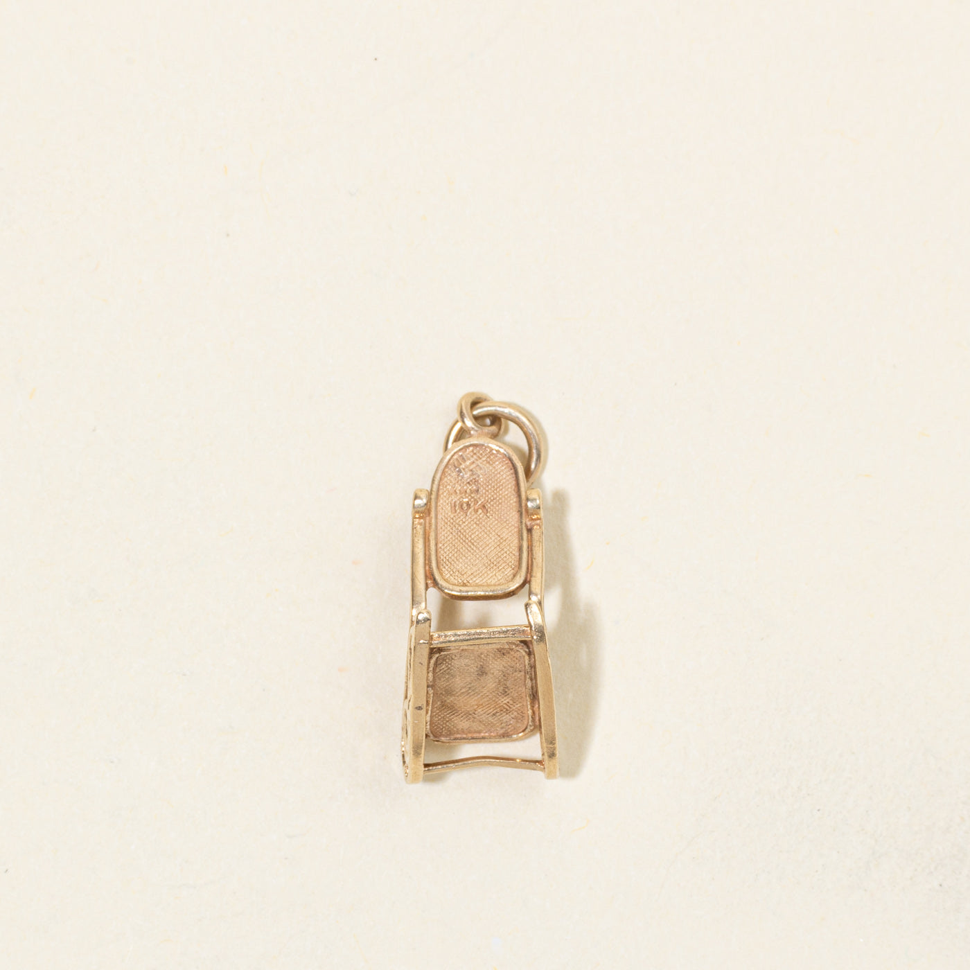 10k Yellow Gold Rocking Chair Charm