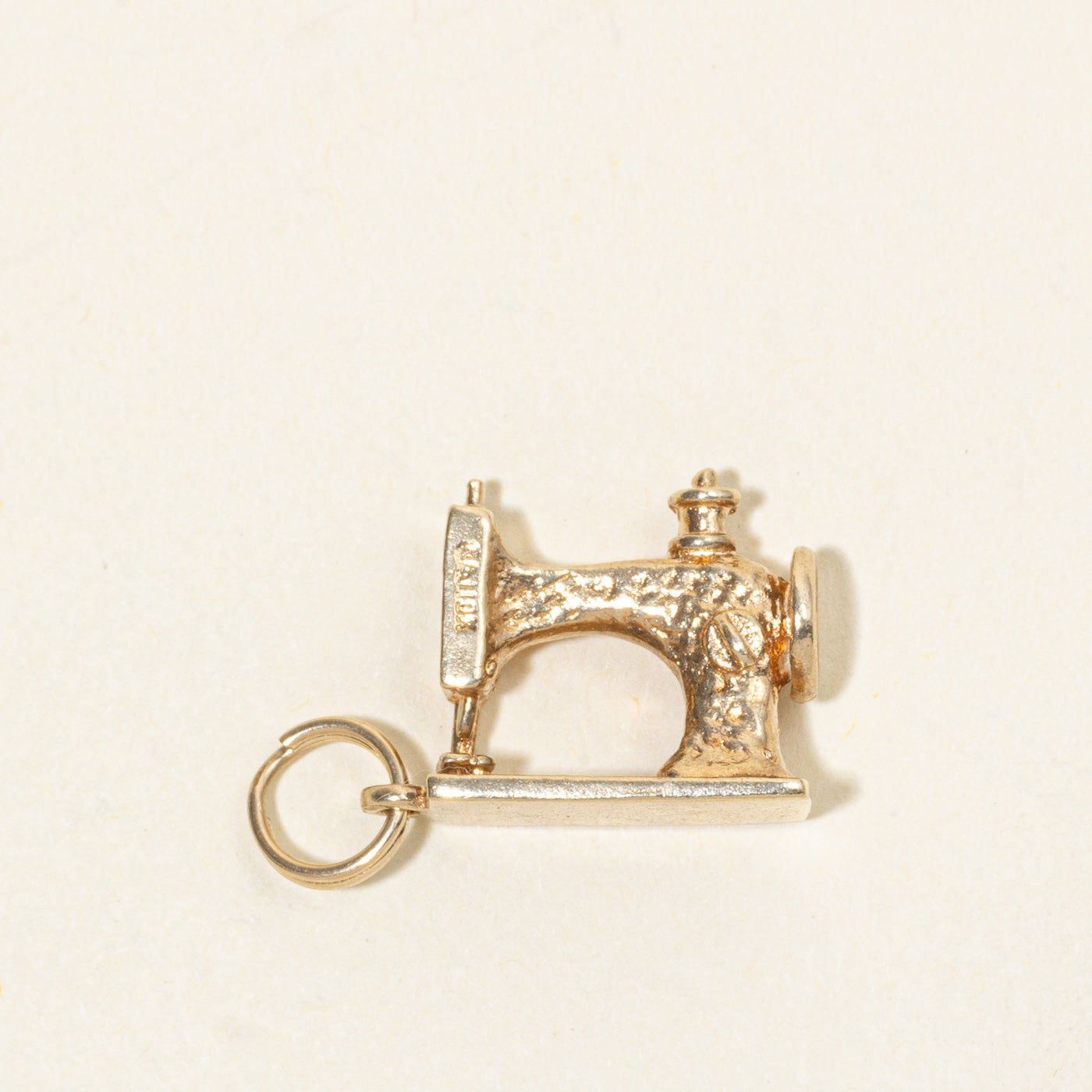 10k Yellow Gold Sewing Machine Charm