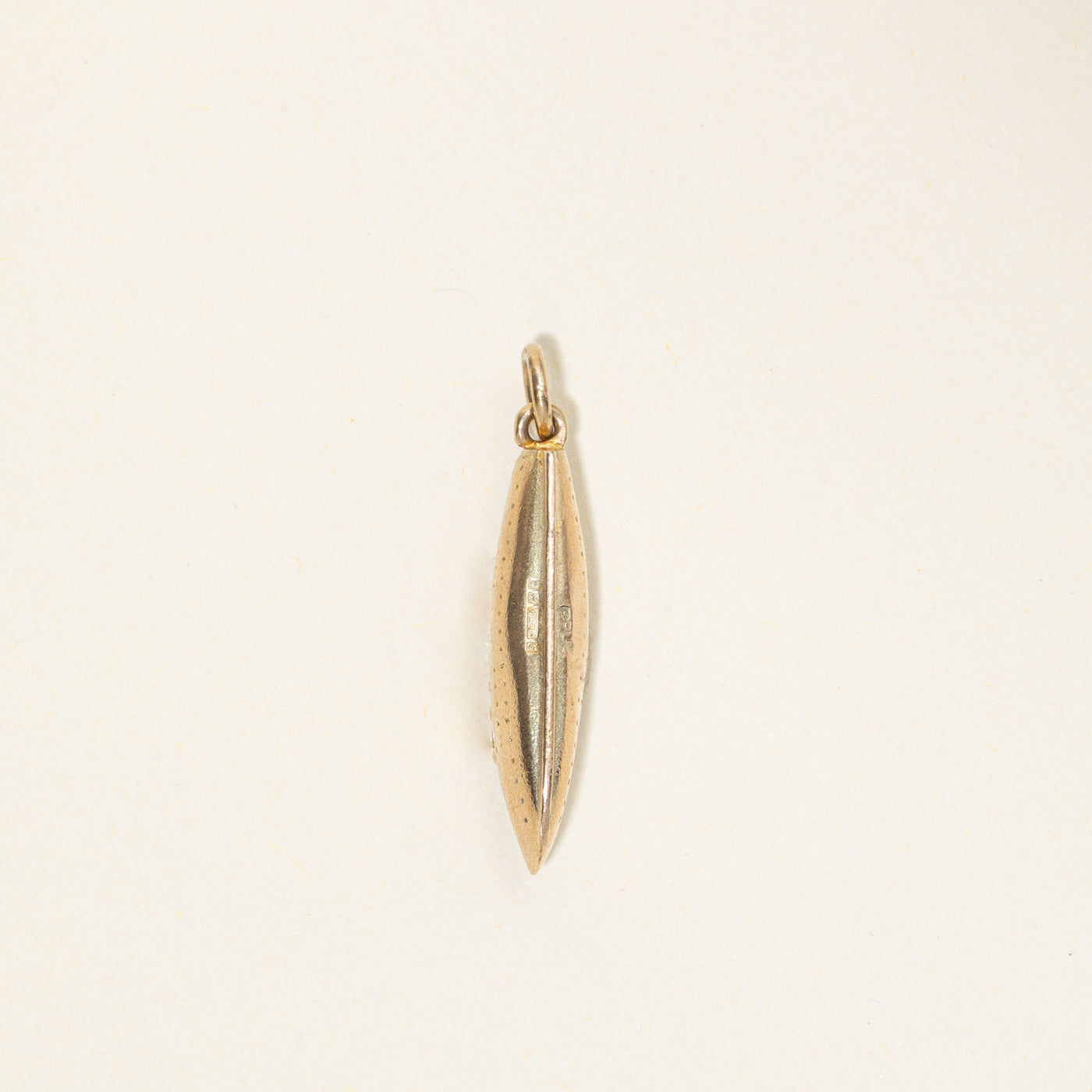 Breloque de navire en or jaune 9 carats de Birmingham, 1960