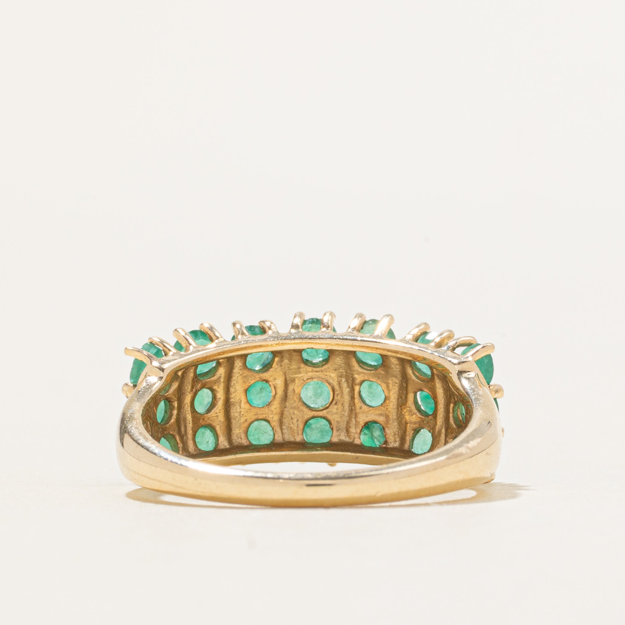 Multi Column Emerald Ring | 0.96ctw | SZ 7