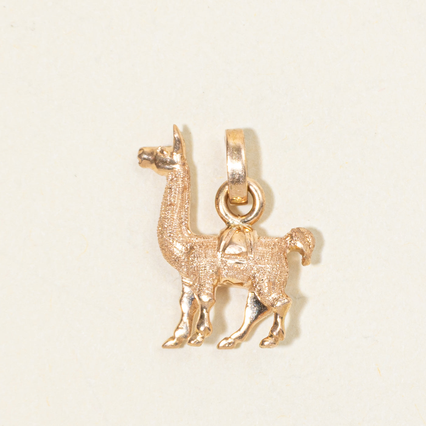 18k Yellow Gold Llama Charm