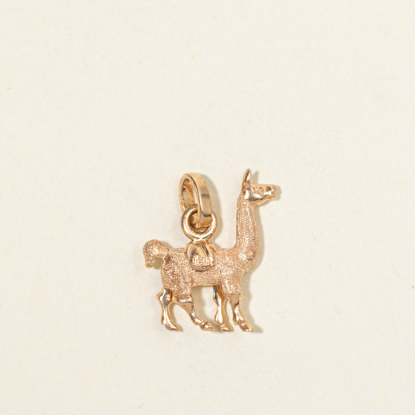 18k Yellow Gold Llama Charm