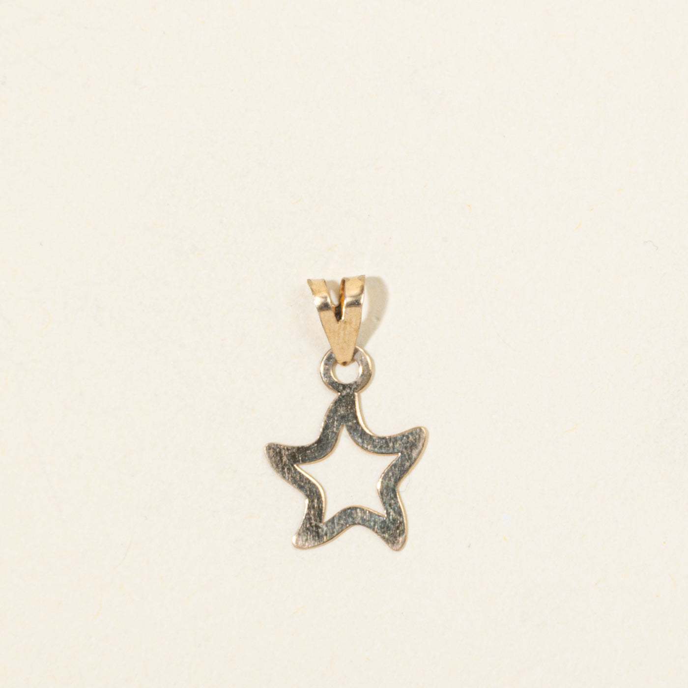 18k Yellow Gold Star Pendant