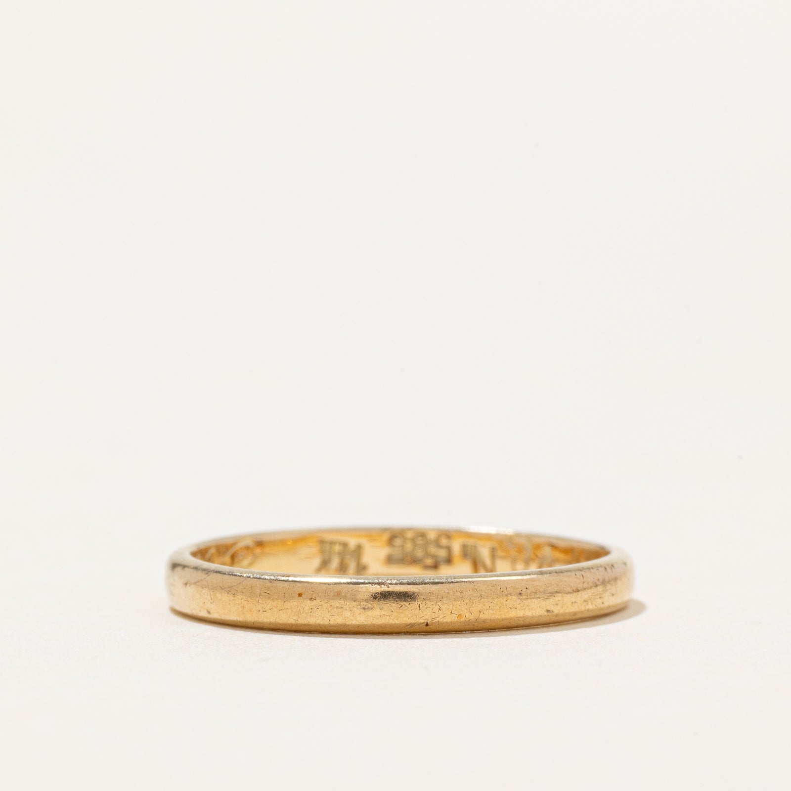 14k Yellow Gold Thin Band | 2.20mm | SZ 6