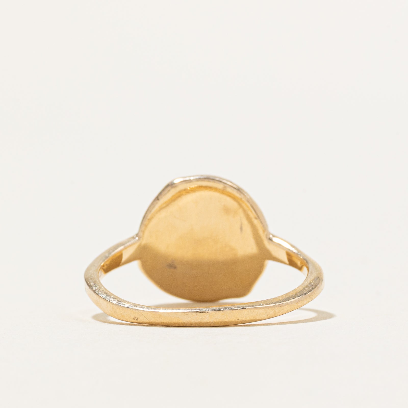 Bague Méduse en or jaune 14 carats | Taille 6,25