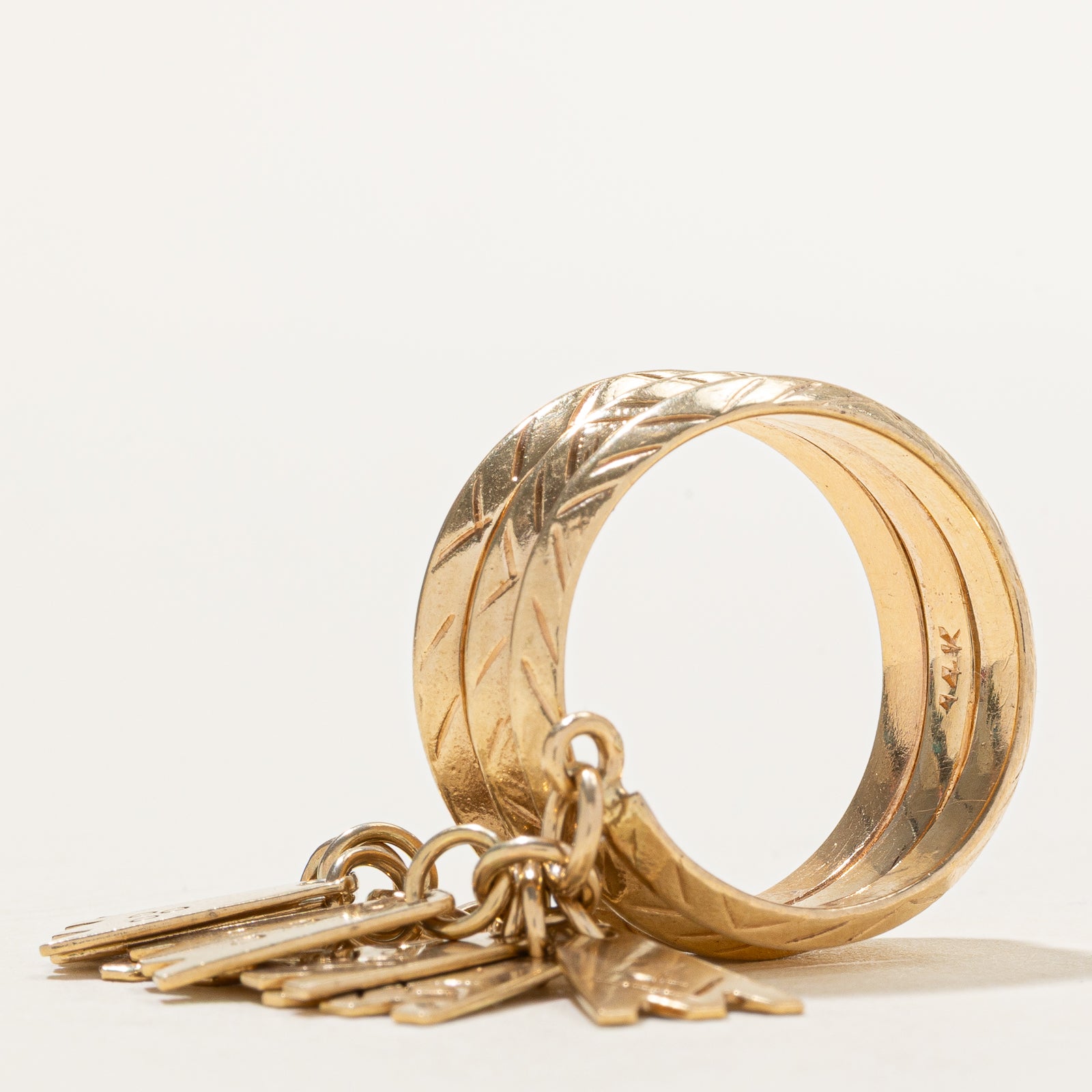 Vintage 14k Gold Latvian "7 Day" Ring | SZ 7.25