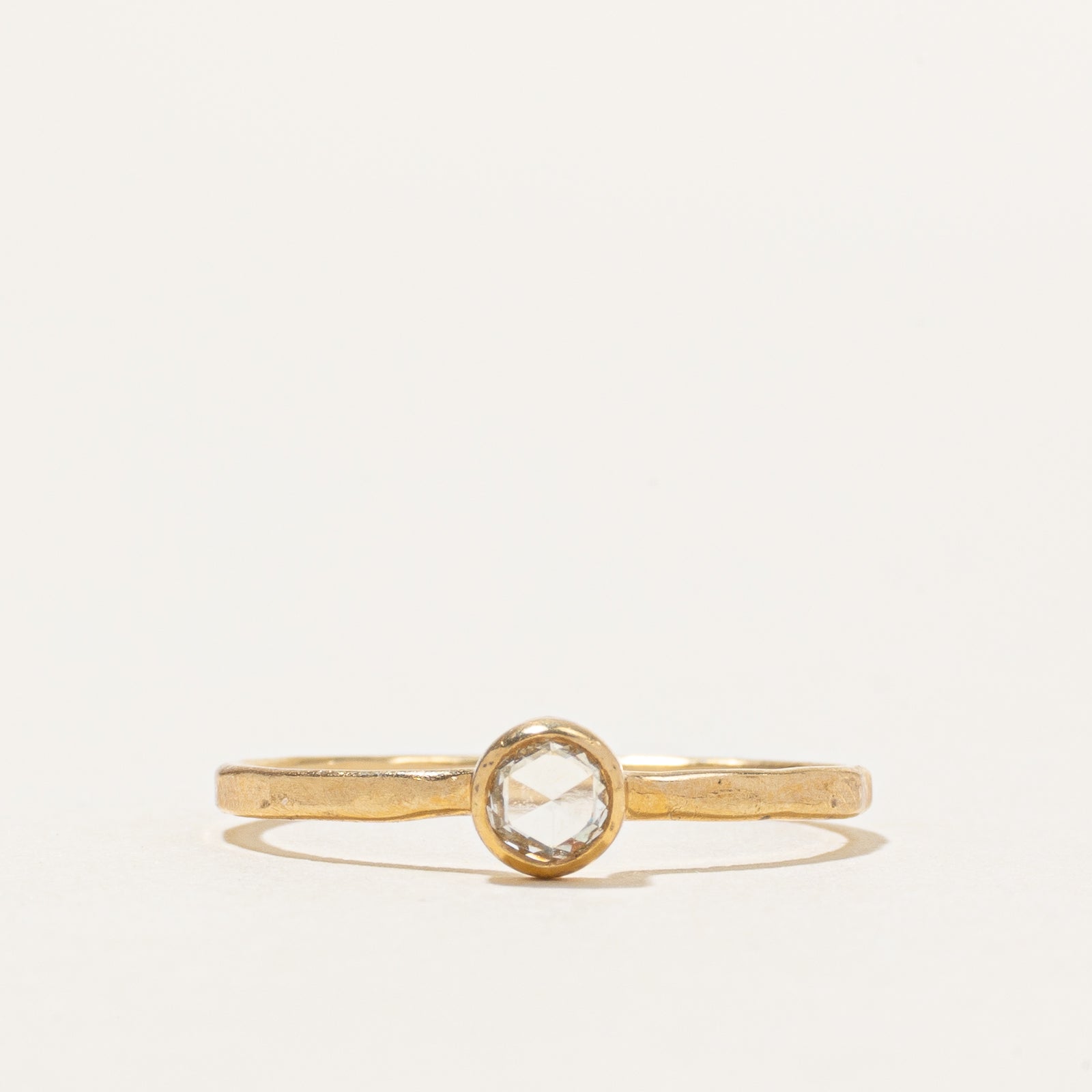 Rose Cut Bezel Set Diamond Ring | 0.10ctw | SZ 5.75