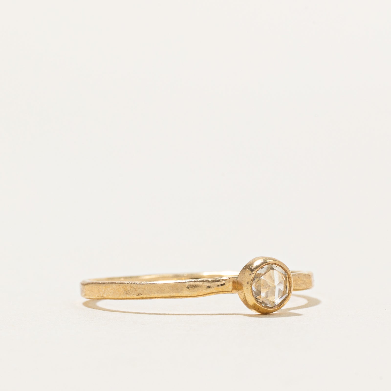 Rose Cut Bezel Set Diamond Ring | 0.10ctw | SZ 5.75