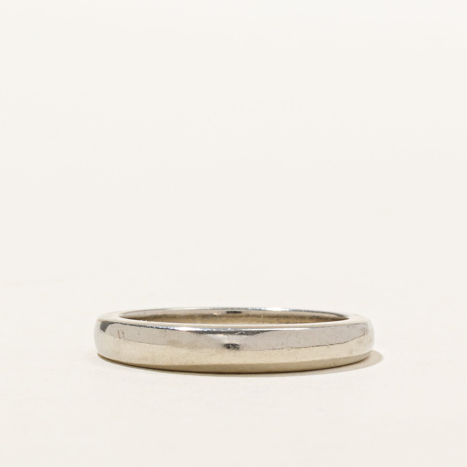 Alliance fine en or blanc 19 carats | Taille 5,75