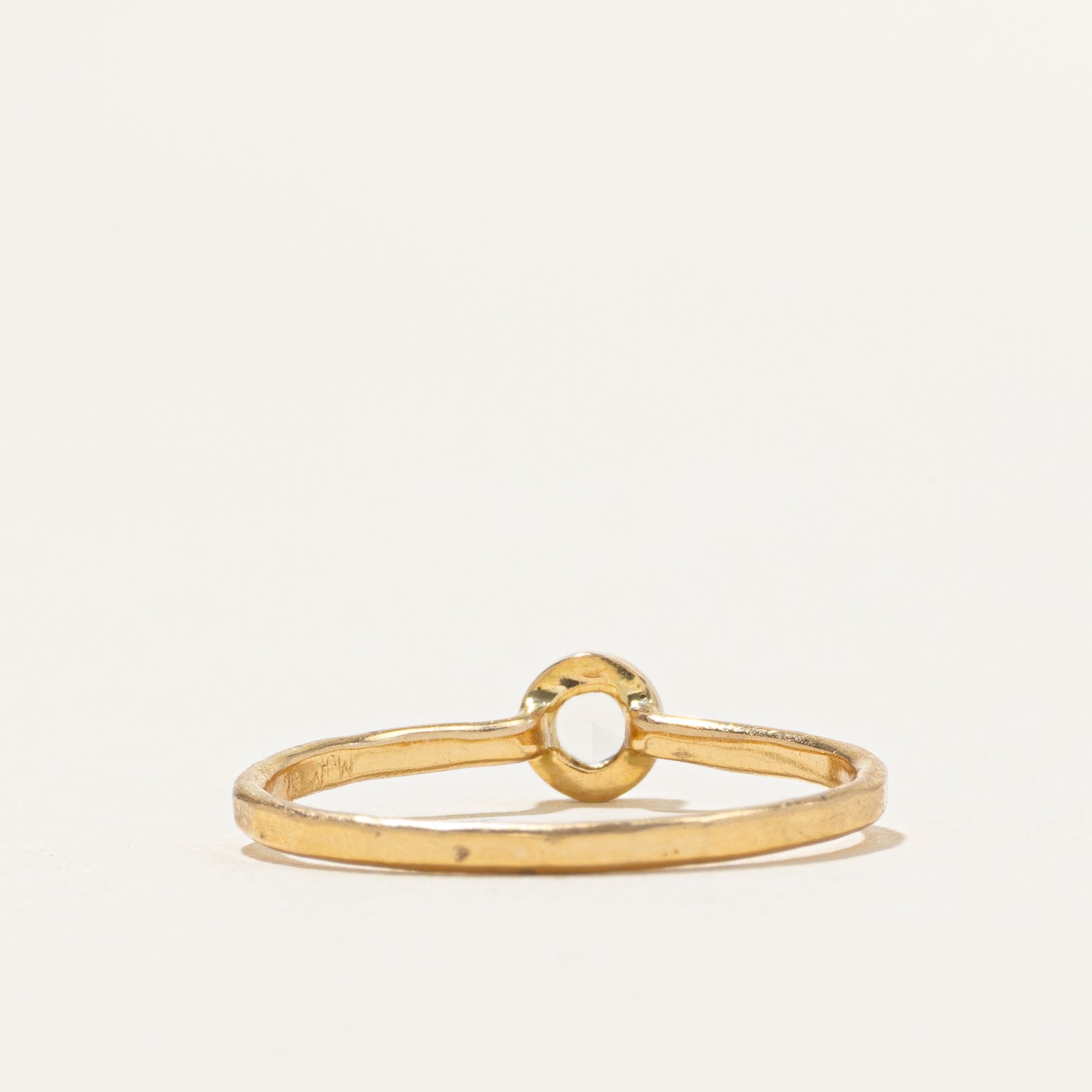 Rose Cut Bezel Set Diamond Ring | 0.10ctw | SZ 5.75