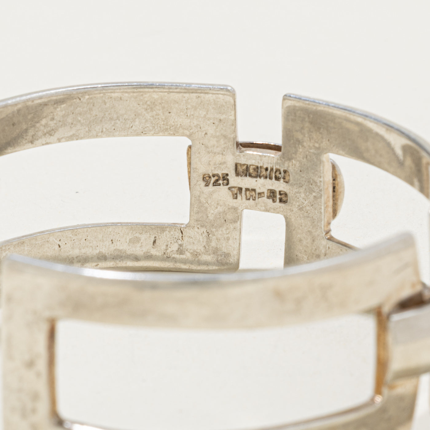Sterling Silver Openwork Geometric Cuff Bracelet | 5.5"