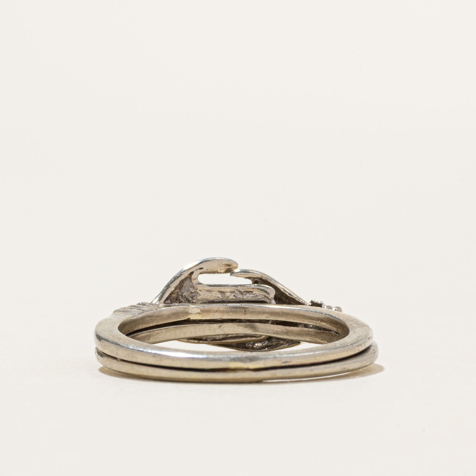 Bague Mains en Main Diamant | 0,01 ct | Taille 6,25