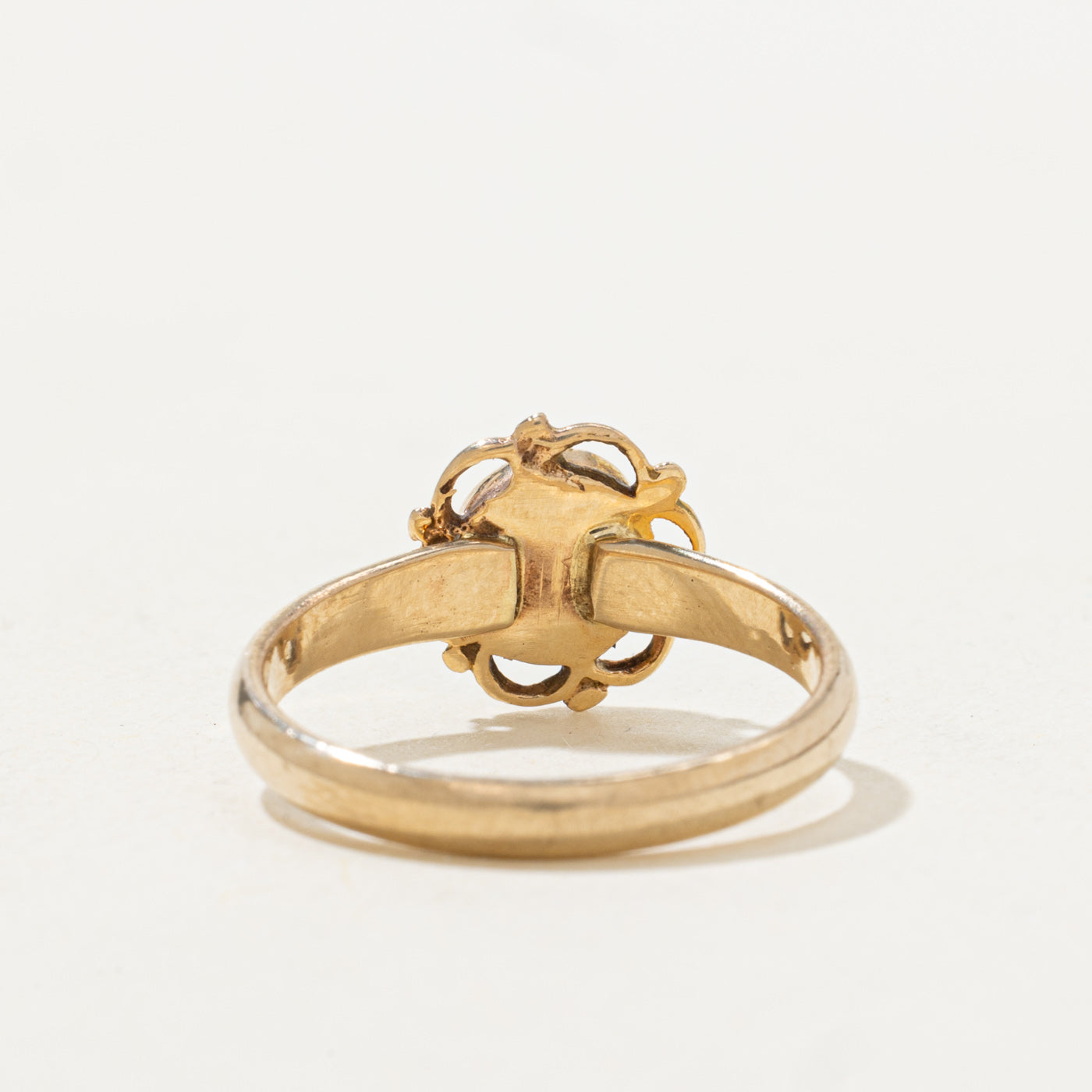 Bezel Set Turquoise Floral Ring | 0.52ct | SZ 6.75 |