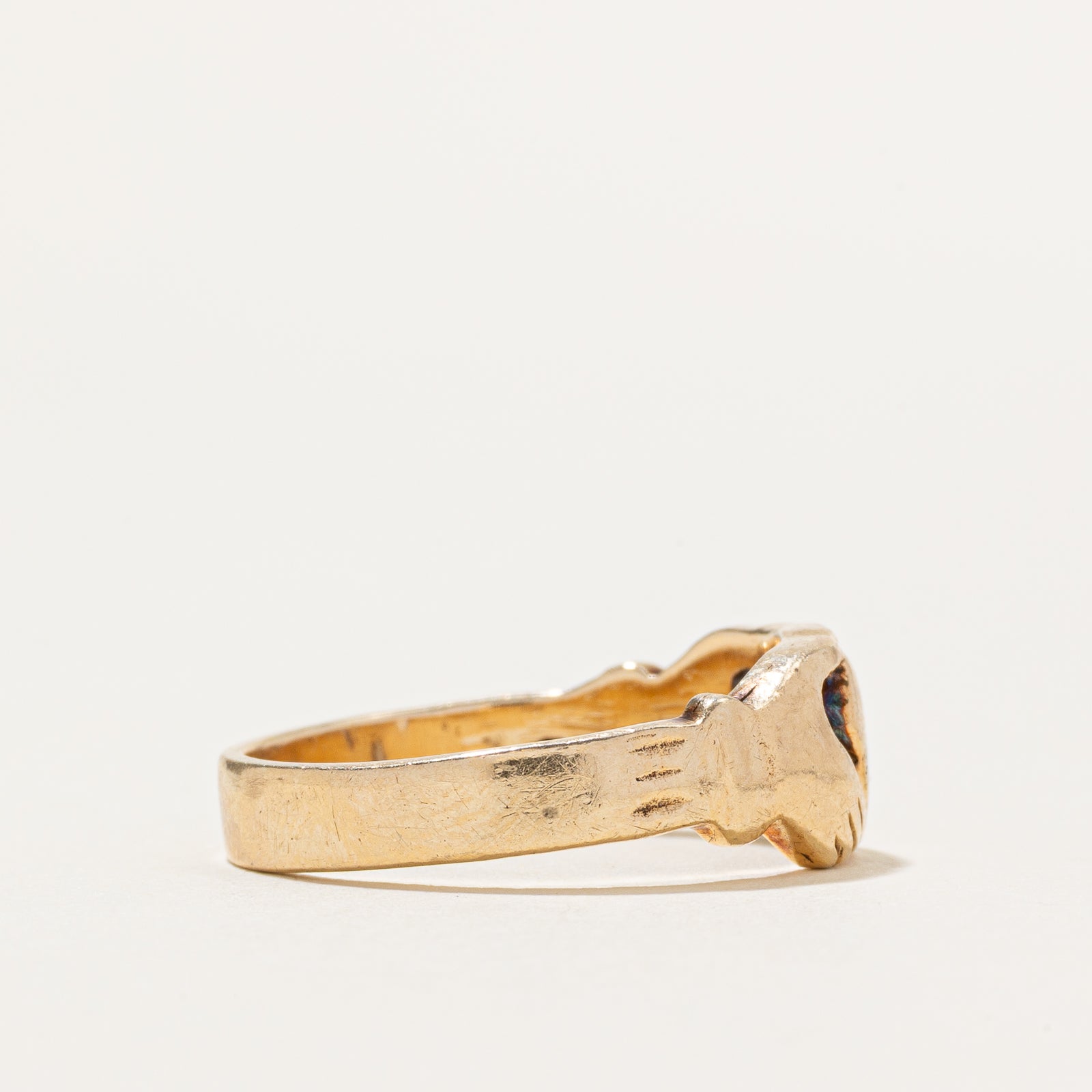 Diamond Claddagh Ring | 0.12ct | SZ 7