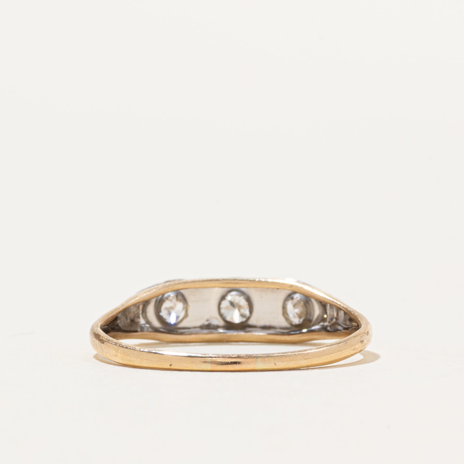 Three Stone Transitional Cut Diamond Ring | 0.27ctw | SZ 7.25