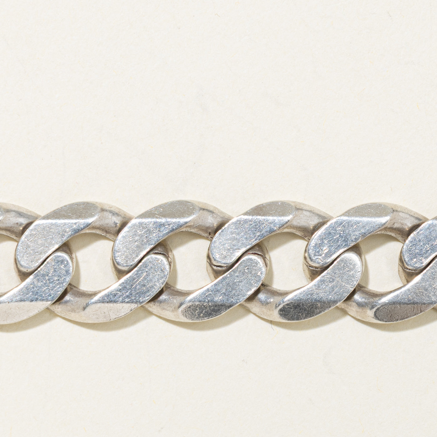 Sterling Silver Curb Link Chain Bracelet | 9.5"
