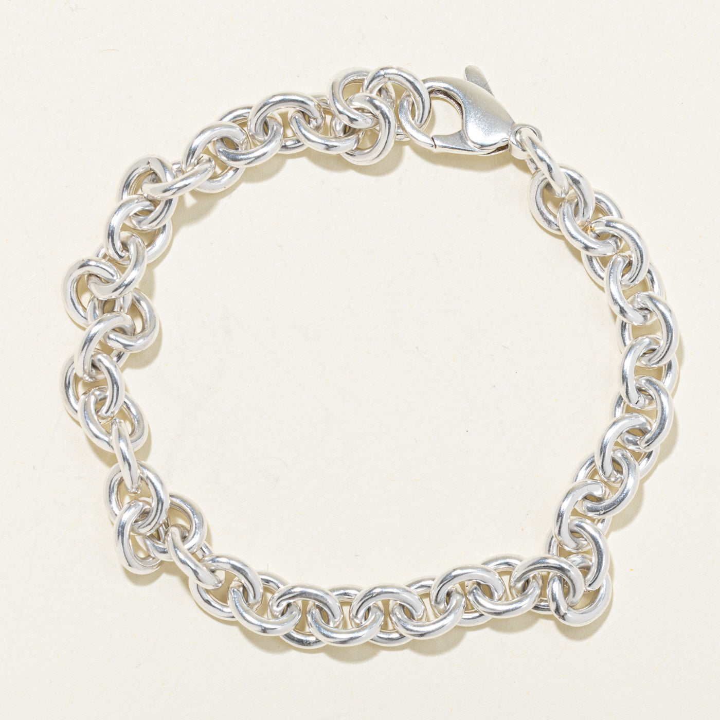 Sterling Silver Cable Chain Bracelet | 9.25"