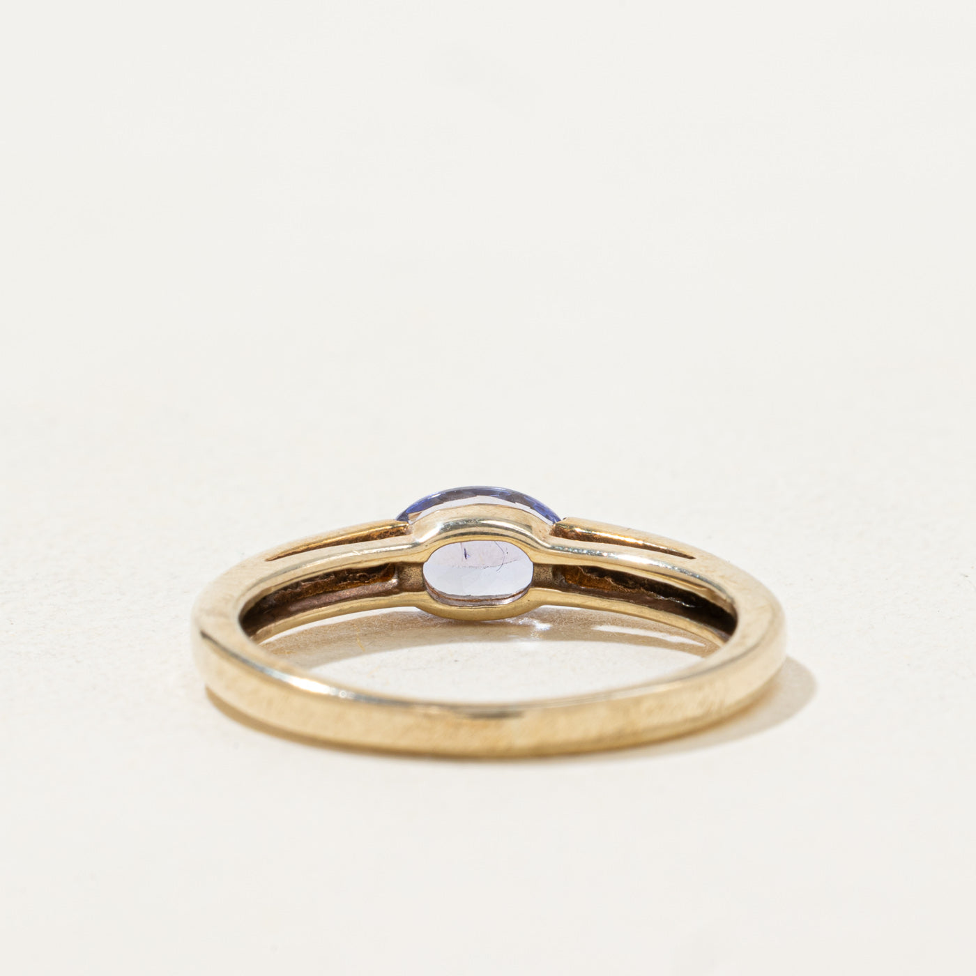 East West Tanzanite & Diamond Ring | 0.36ct, 0.01ctw | SZ 5.5 |