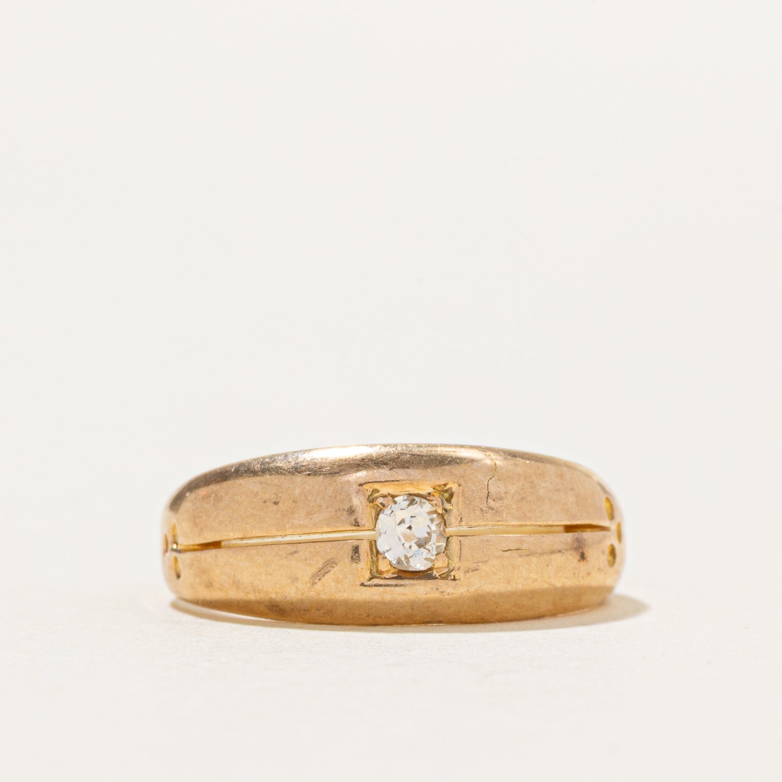 Old Mine Cut Diamond Band | 0.08ct | SZ 4