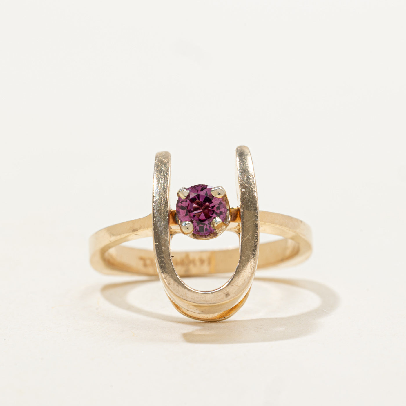 Synthetic Ruby Geometric Cocktail Ring | 0.24ct | SZ 6.0 |