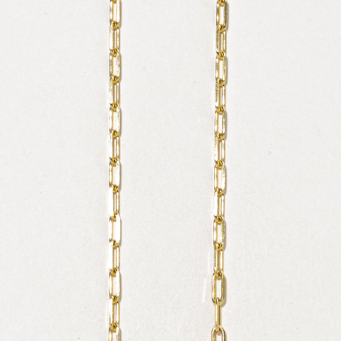 10k Yellow Gold Paperclip Chain | 2.75mm | 18"