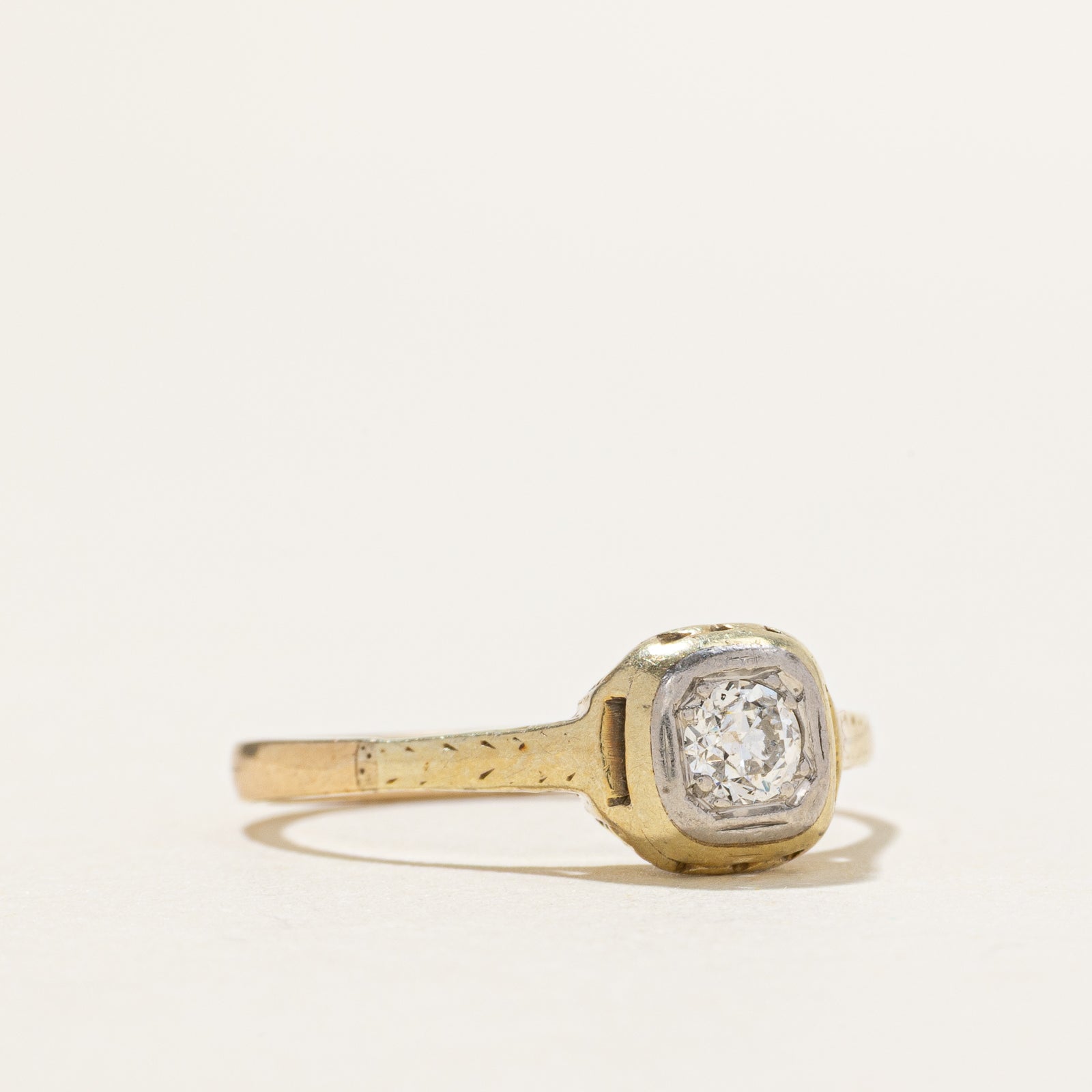 Old European Cut Diamond Ring | 0.20ct | SZ 7.25