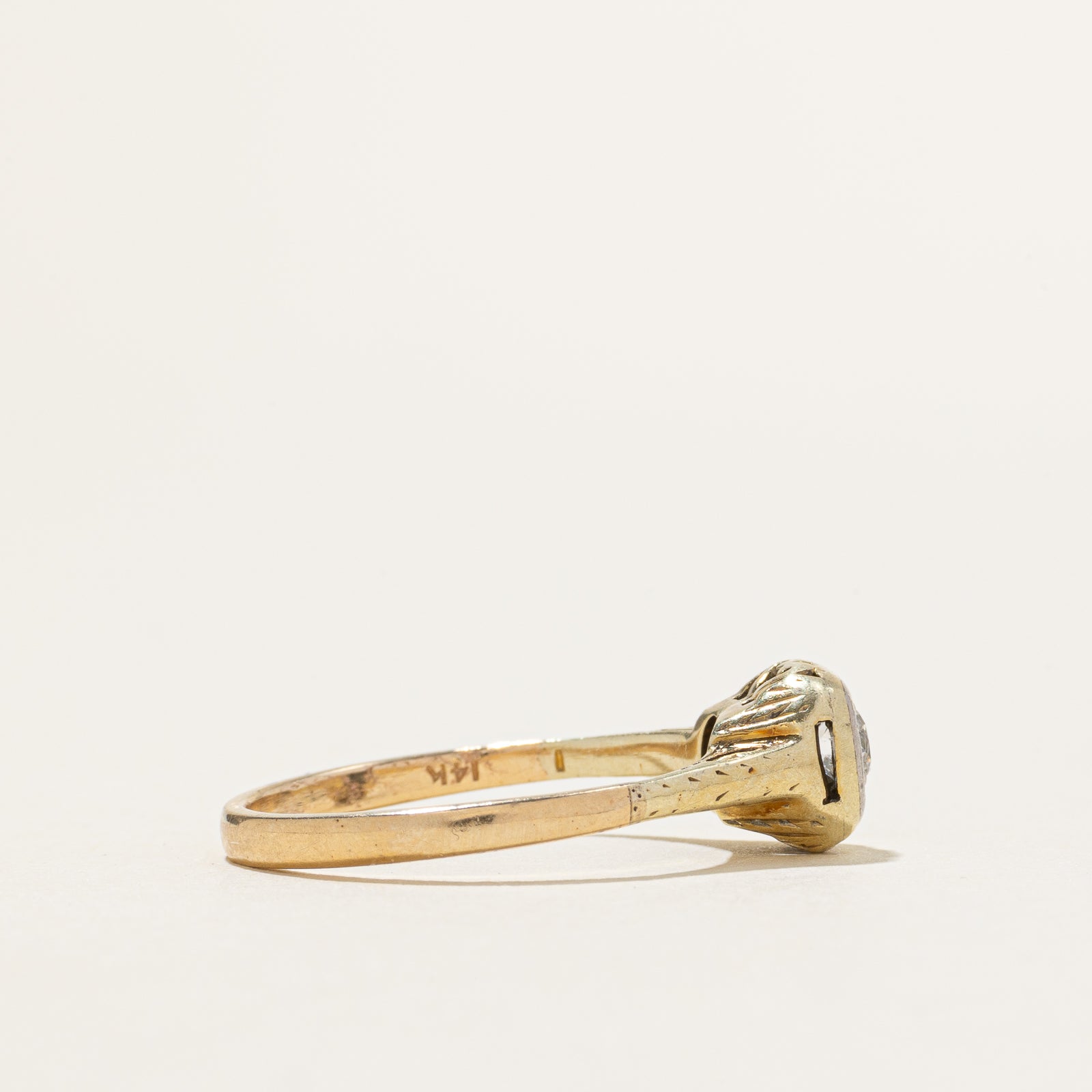 Old European Cut Diamond Ring | 0.20ct | SZ 7.25