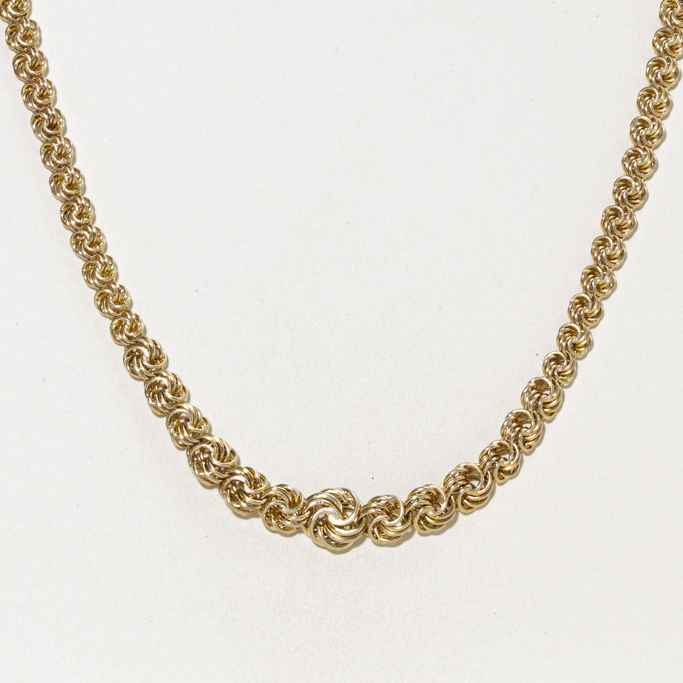 14k Yellow Gold Byzantine Chain | 16.75"