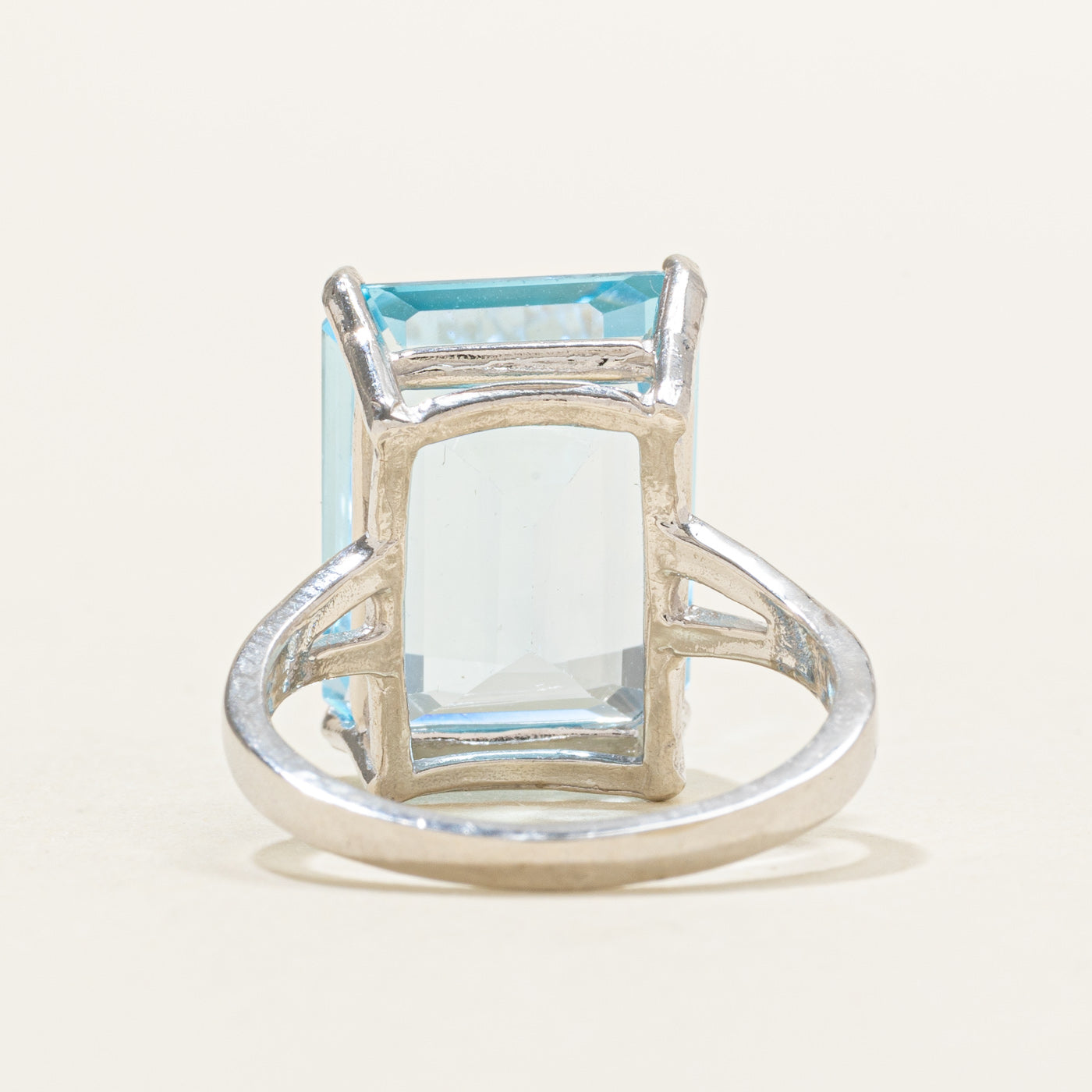 Emerald Cut Topaz Cocktail Ring | 12.00ct | SZ 6.5