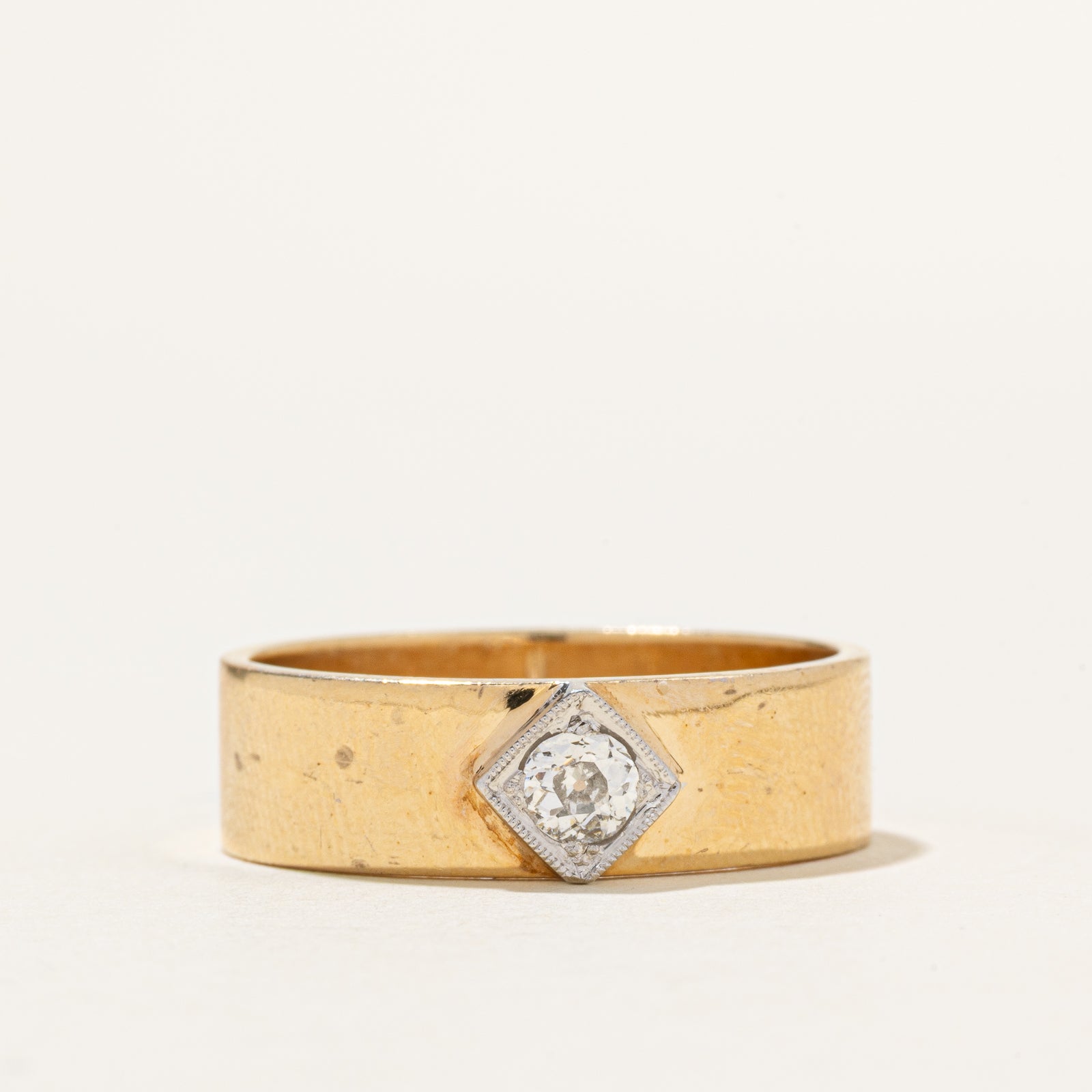 Old European Cut Diamond Band | 0.22ctw | SZ 11.25