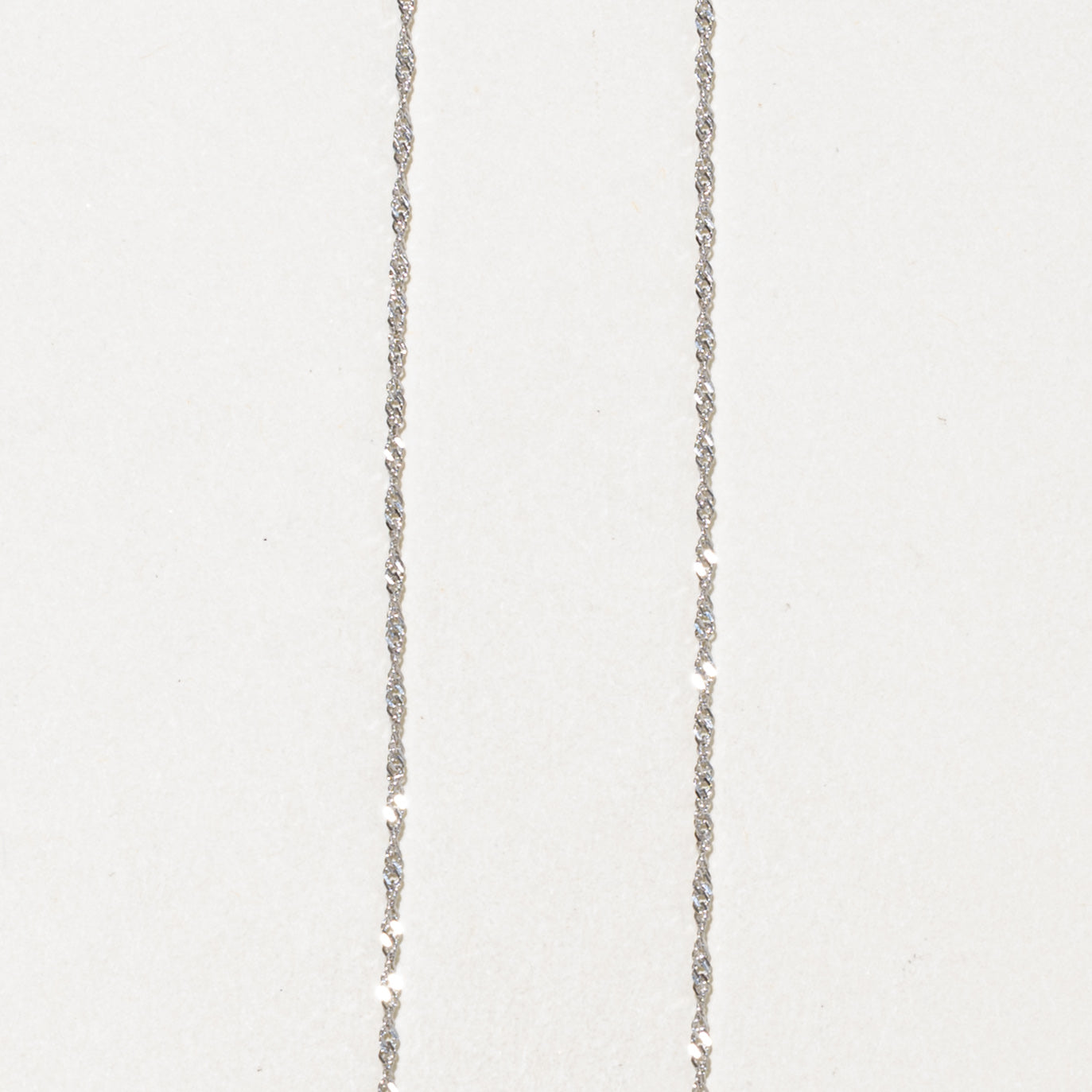 14k White Gold Singapore Chain | 20"