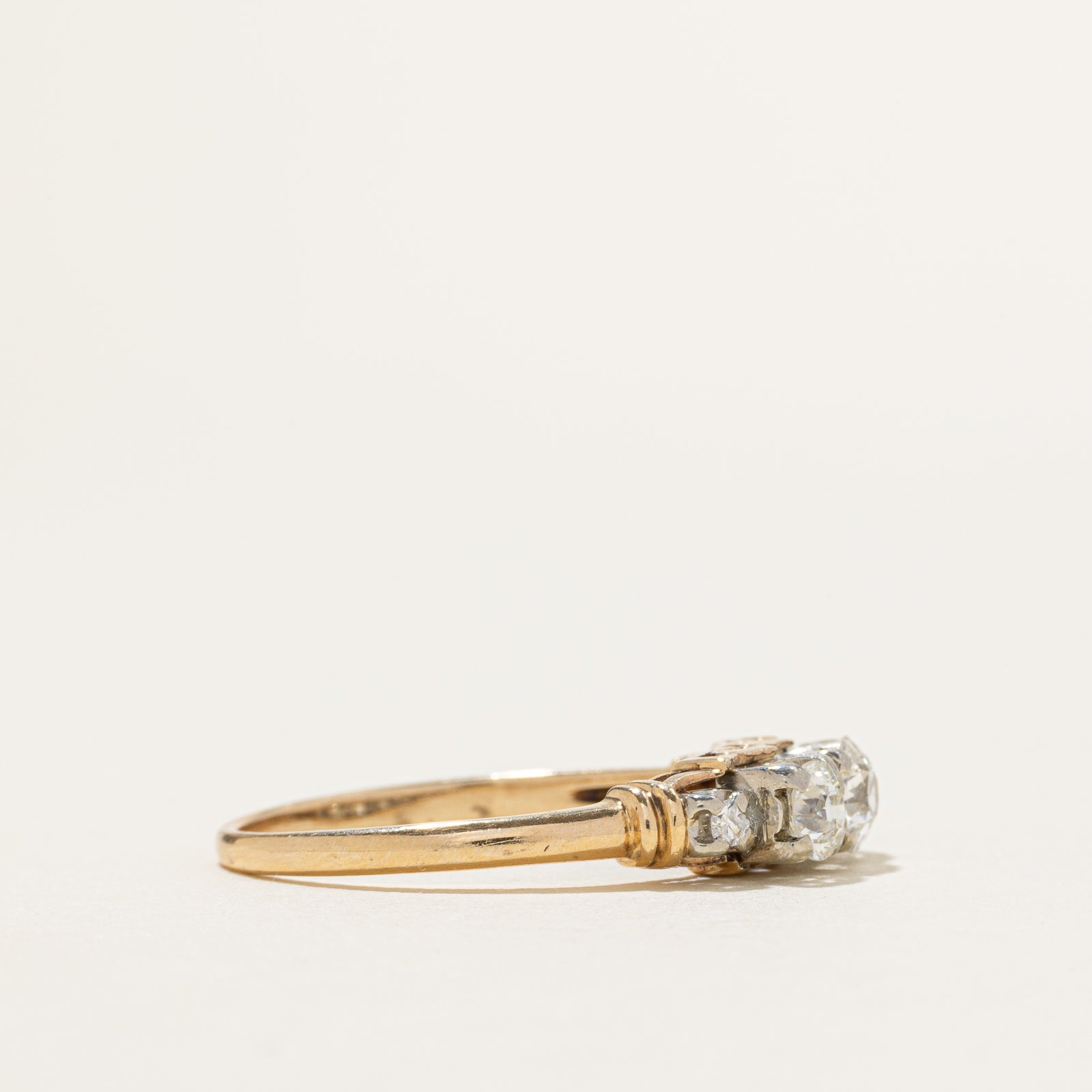 Five Stone Old Cut Diamond Ring | 0.78ctw | SZ 9