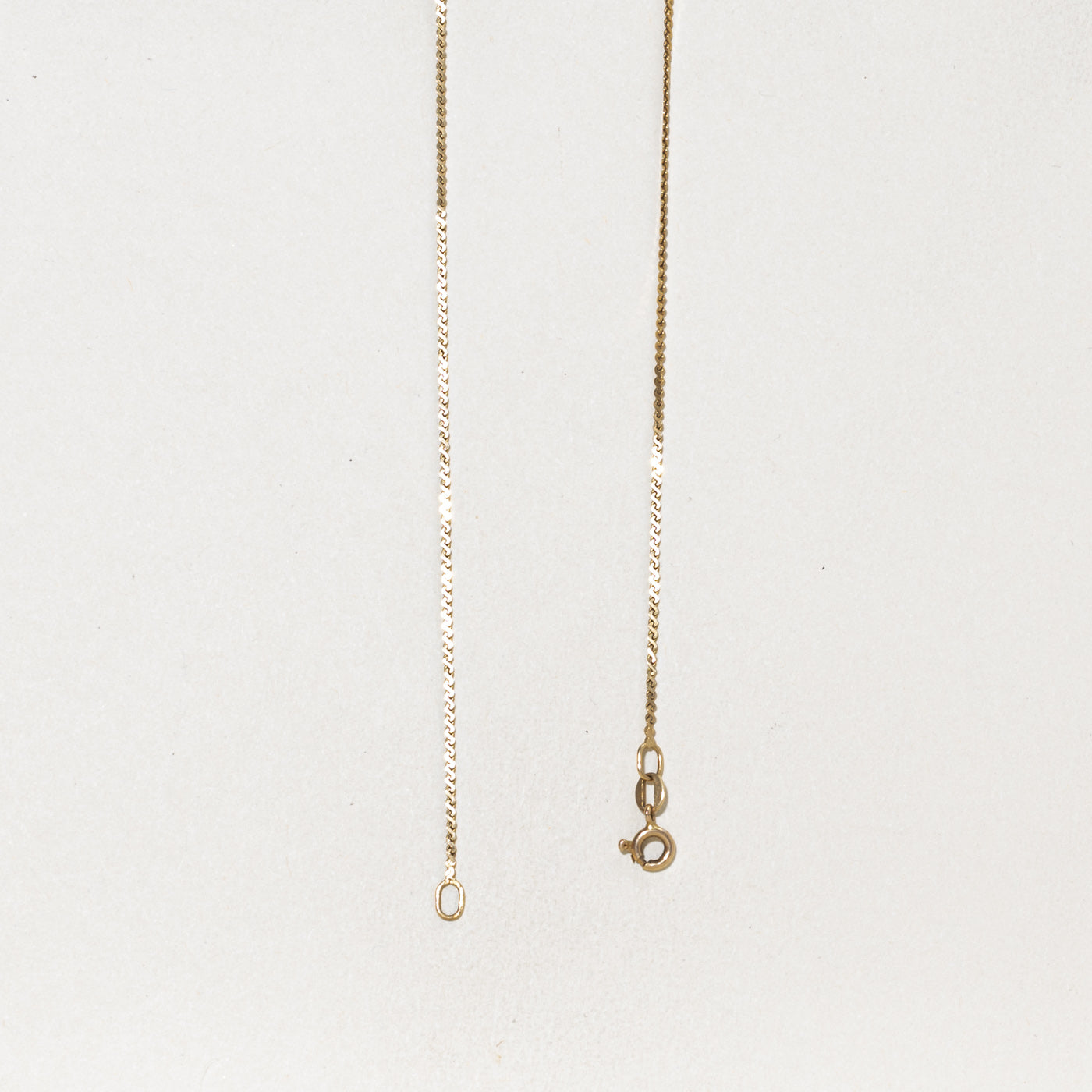 14k Yellow Gold S Link Chain | 1.10mm | 19"