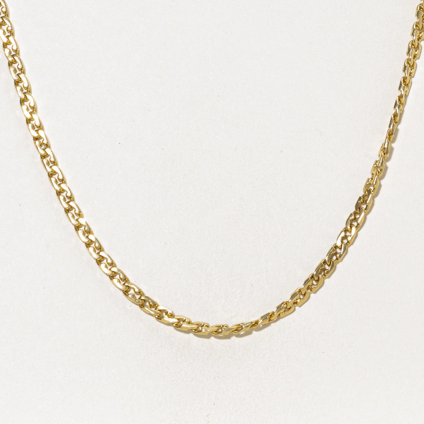 18k Yellow Gold Modified Curb Link Chain | 3.80mm | 19.75"