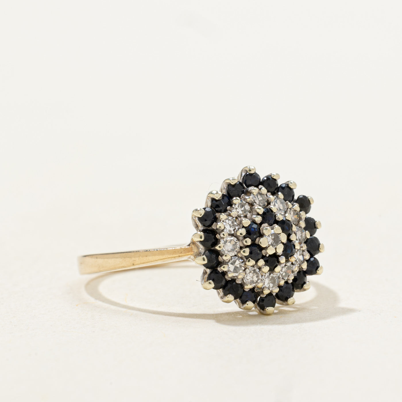 Sapphire & Diamond Multi Halo Cocktail Ring | 0.30ctw, 0.19ctw | SZ 6.5 |
