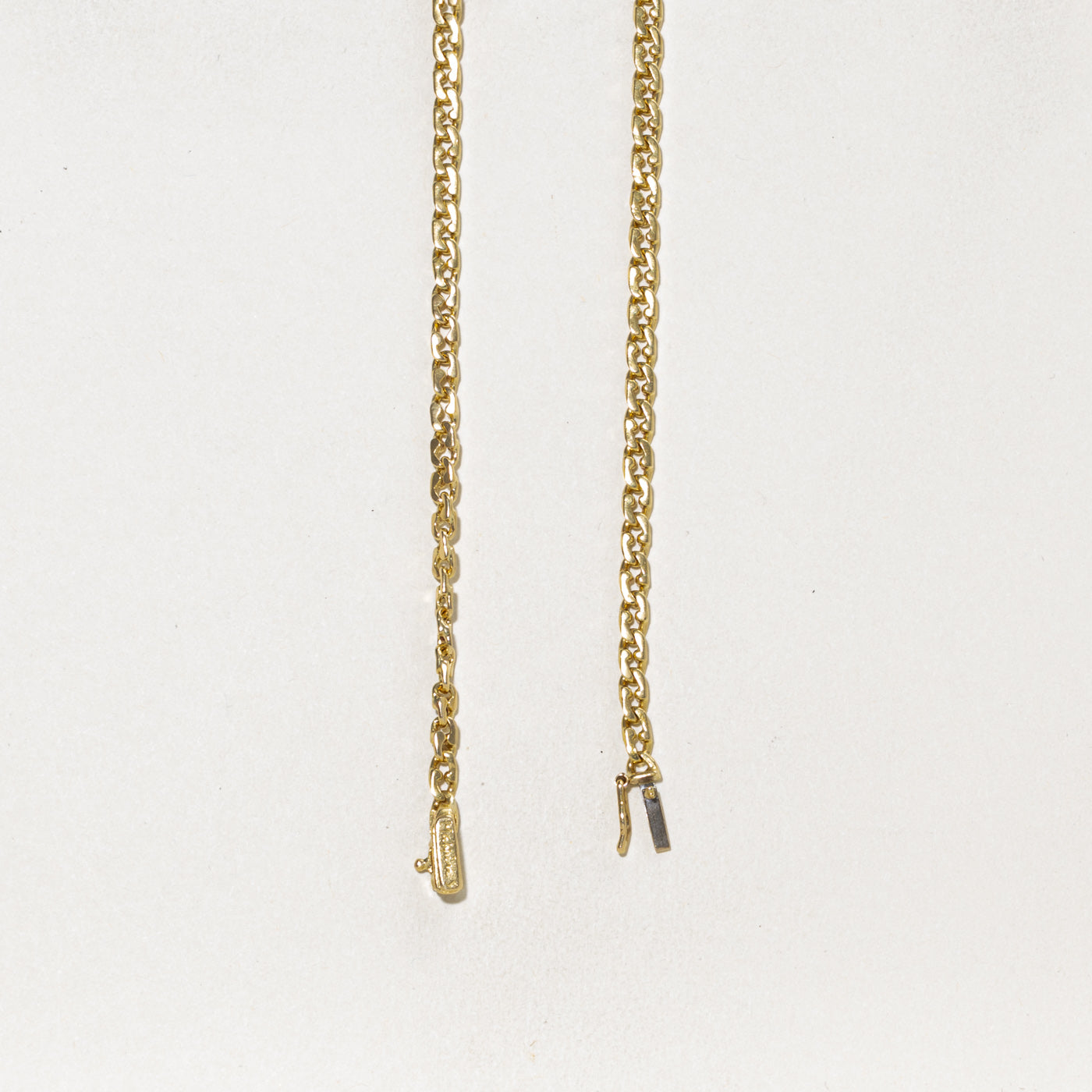 18k Yellow Gold Modified Curb Link Chain | 3.80mm | 19.75"