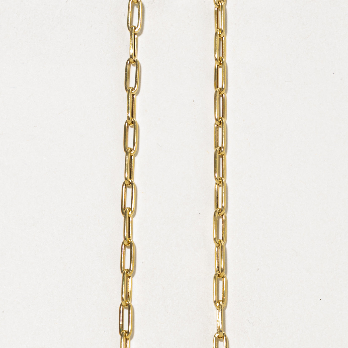 18k Yellow Gold Paperclip Chain | 3.65mm | 16.5"