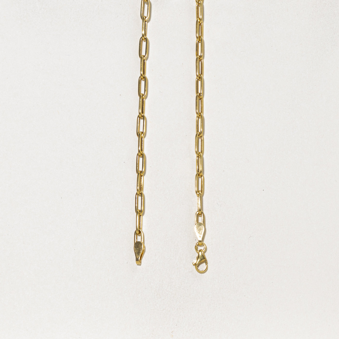 18k Yellow Gold Paperclip Chain | 3.65mm | 16.5"