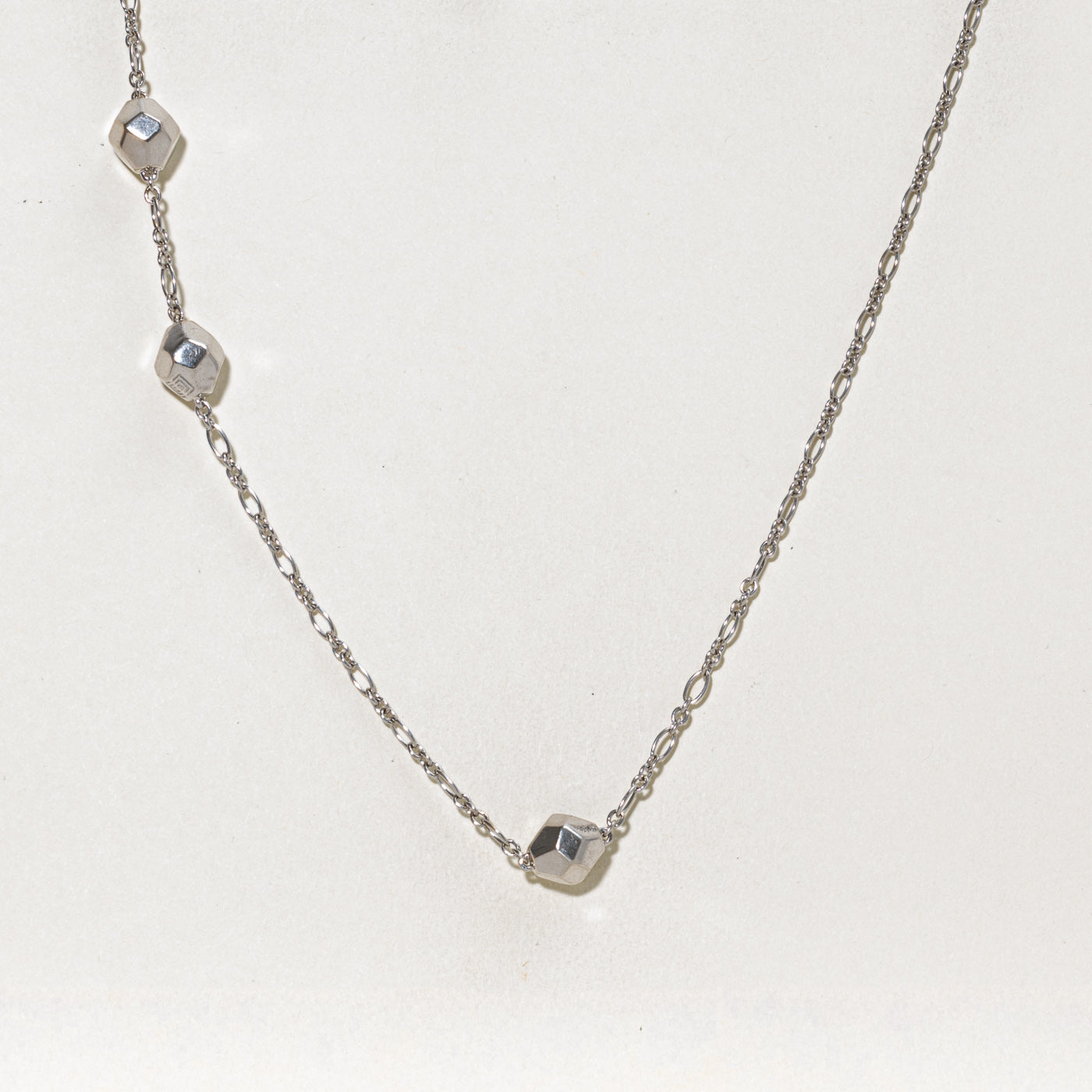 18k White Gold Satellite Chain | 34.5"