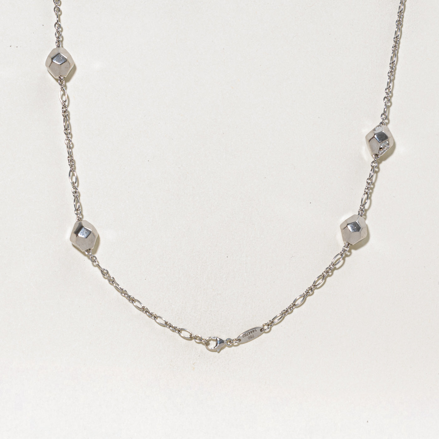 18k White Gold Satellite Chain | 34.5"