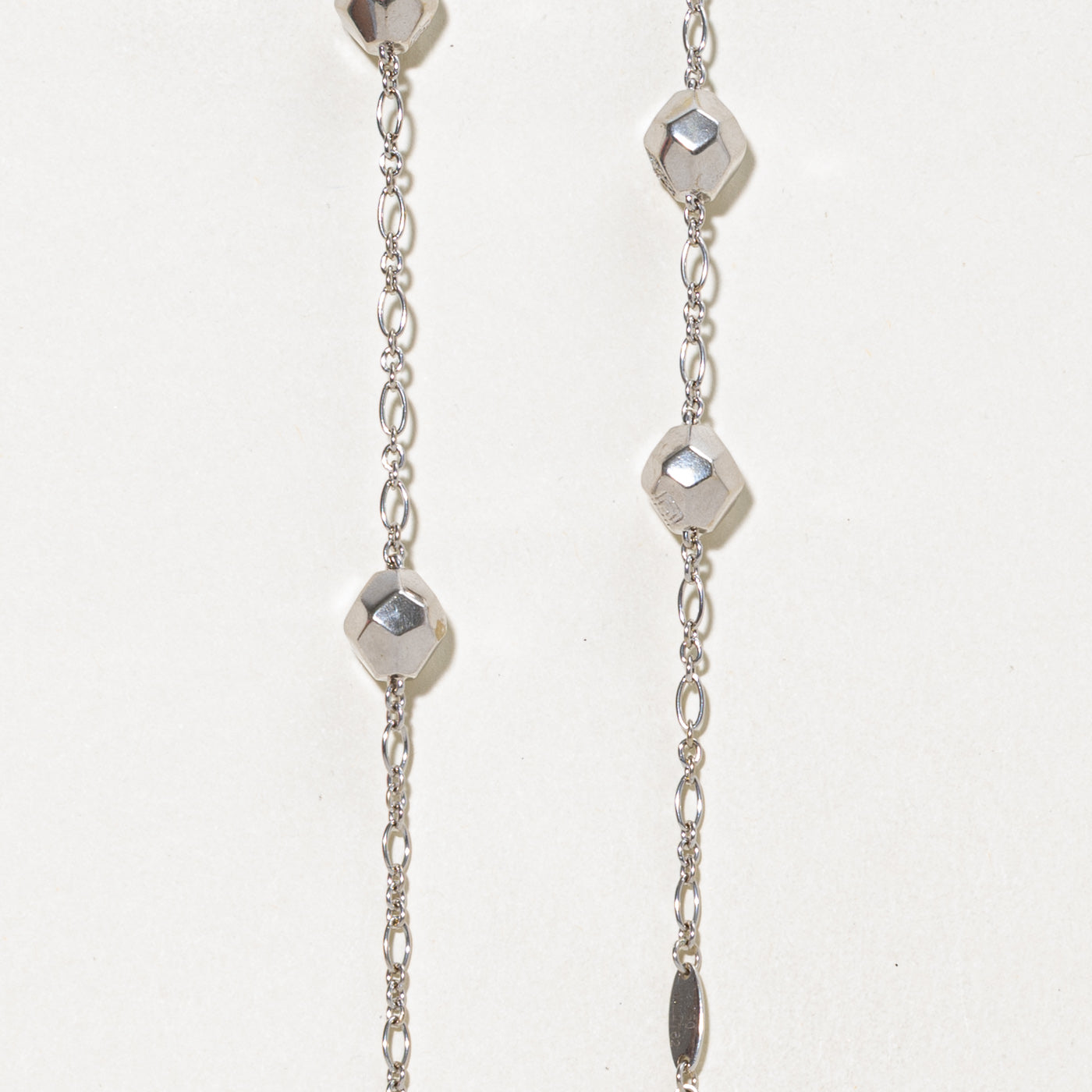18k White Gold Satellite Chain | 34.5"