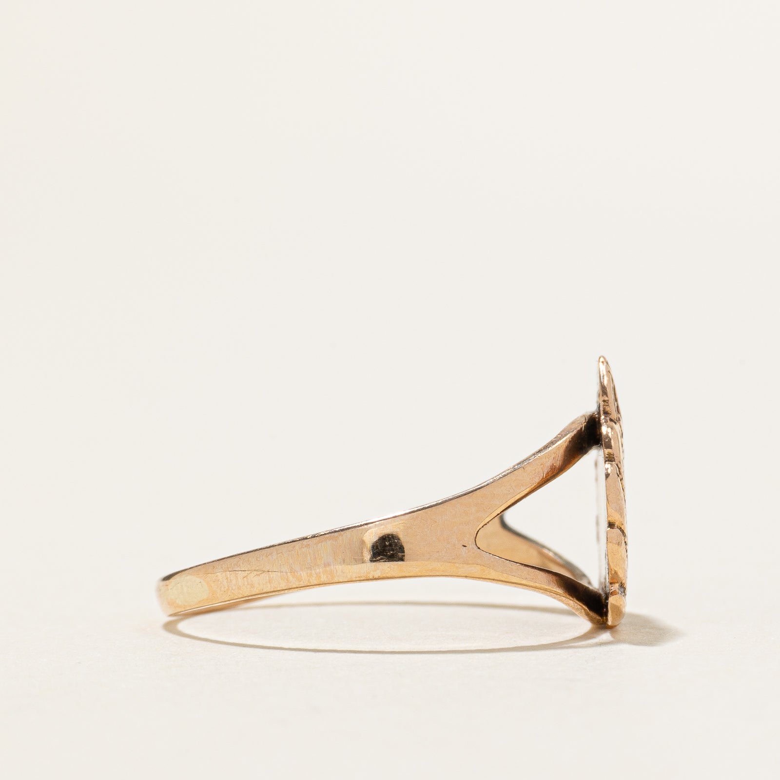 'Birks' 10k Yellow Gold Royal Canadian Navy Ring | SZ 6.5