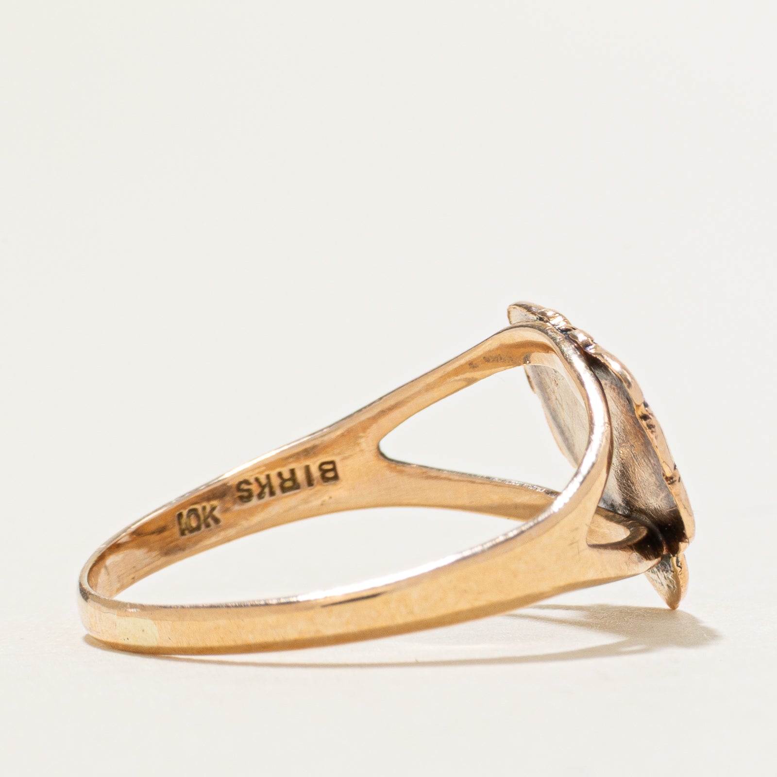 'Birks' 10k Yellow Gold Royal Canadian Navy Ring | SZ 6.5
