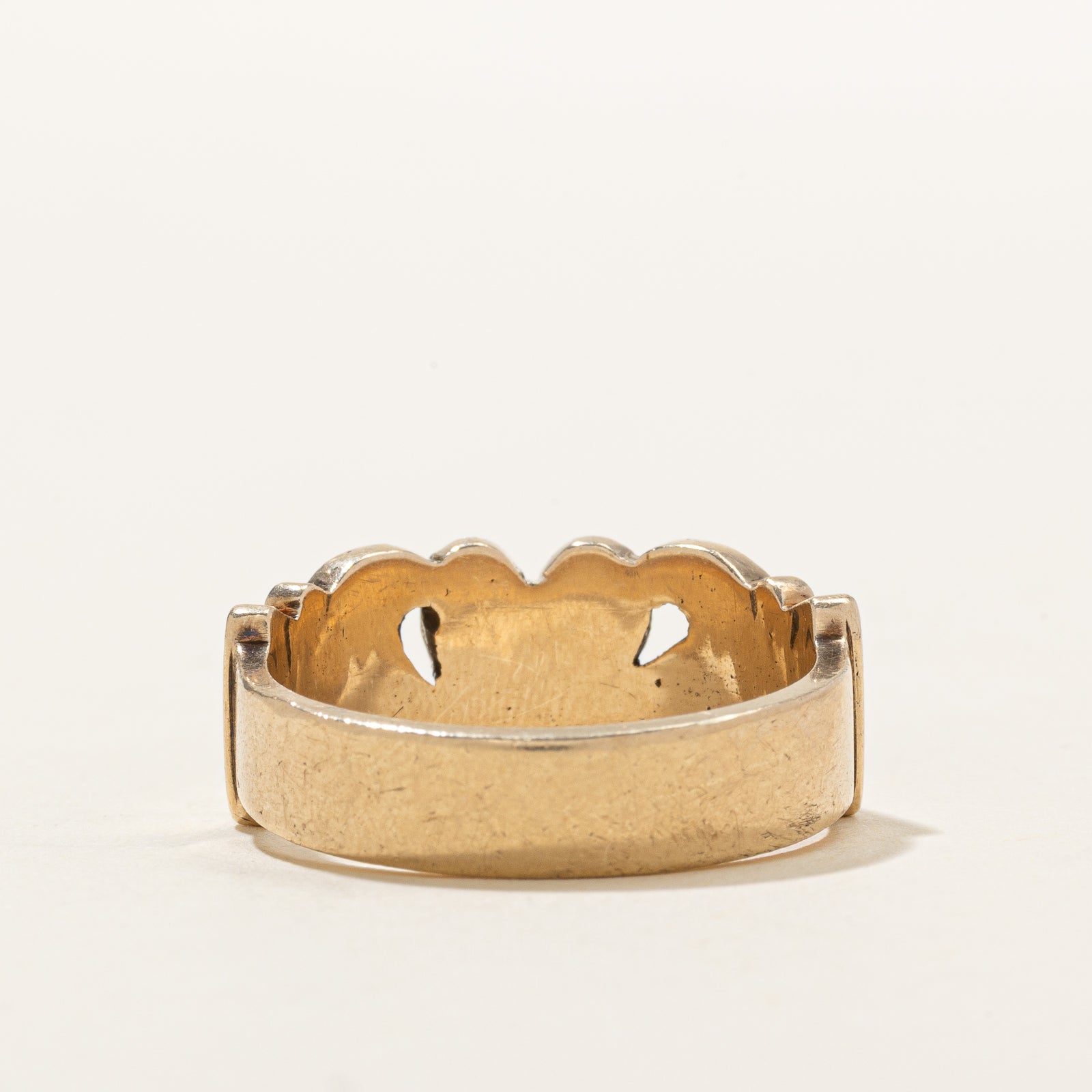 Vintage Irish Fenian Claddagh 10k Yellow Gold Claddagh Ring | SZ 10.25